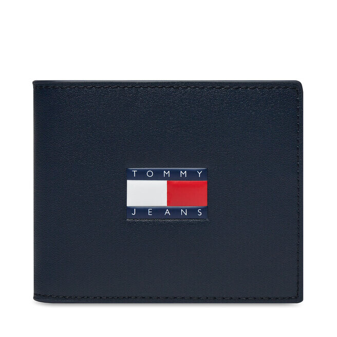 

Кошелек Tommy Jeans TjmHeritage Leather, темно-синий