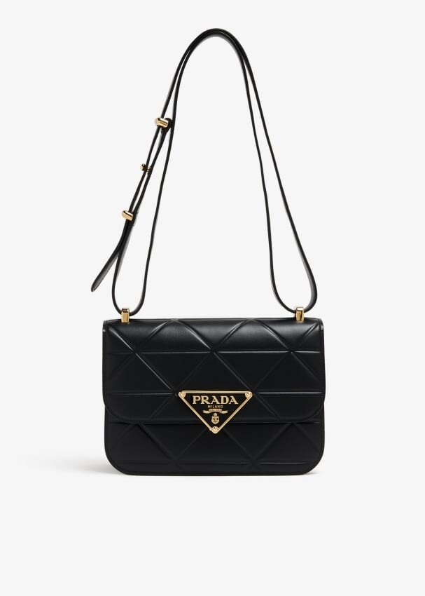 

Сумка через плечо Prada Leather, черный