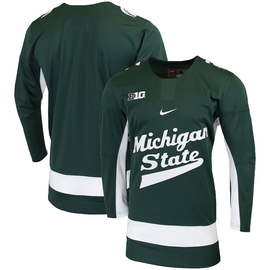

Джерси Nike Michigan State Spartans, зеленый