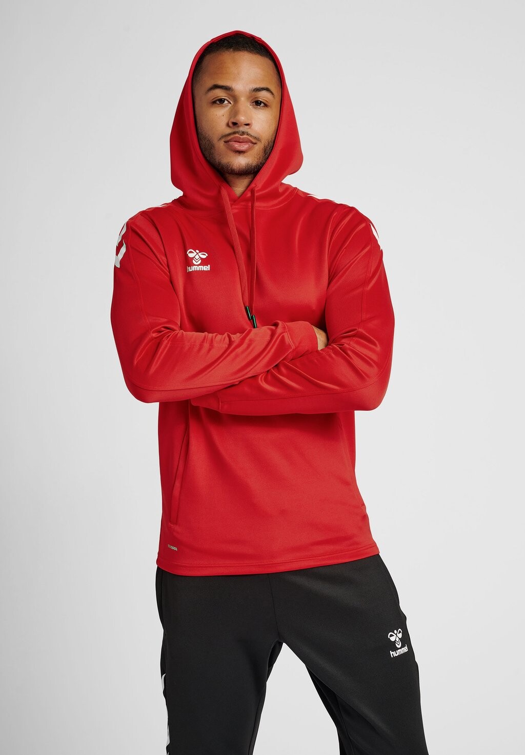 

Толстовка с капюшоном Hummel, темно-красный