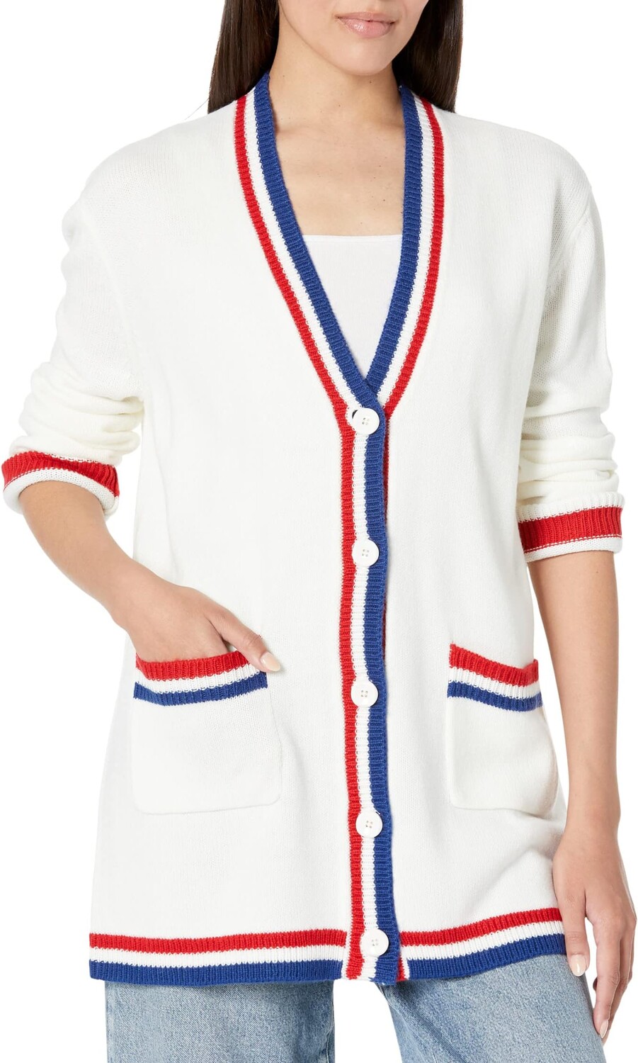 

Свитер Show Me Your Mumu Lambert Cardigan, цвет USA Stripe Knit