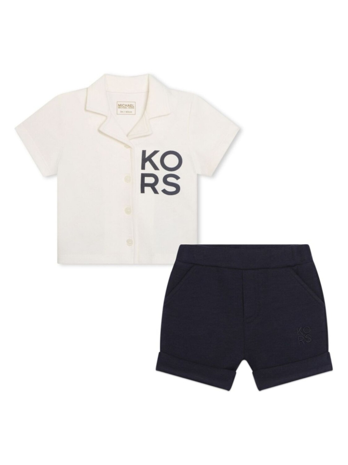

Michael Kors Kids комплект из топа и шортов с логотипом, синий