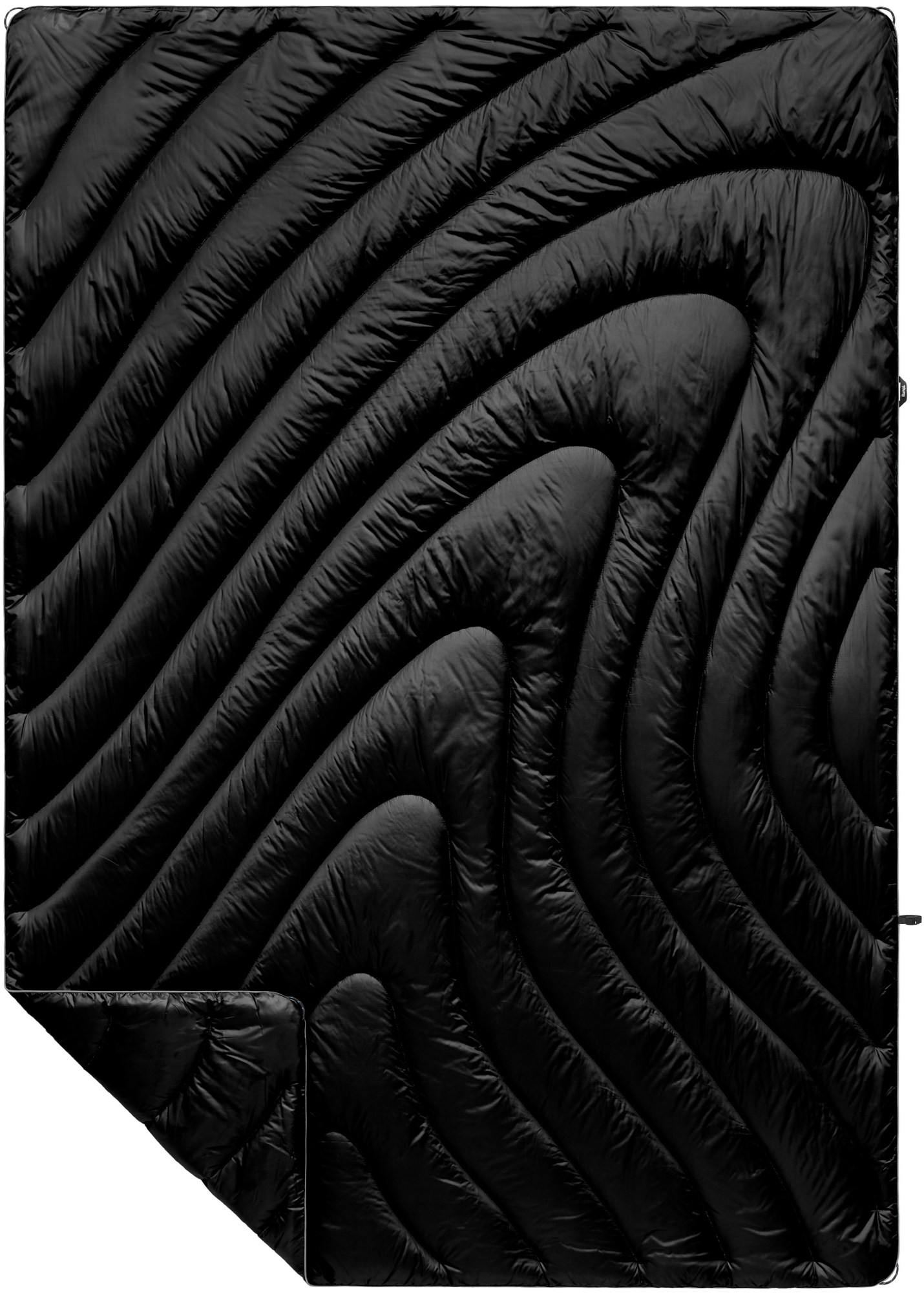 Оригинальное одеяло Puffy из переработанных материалов Rumpl, черный
