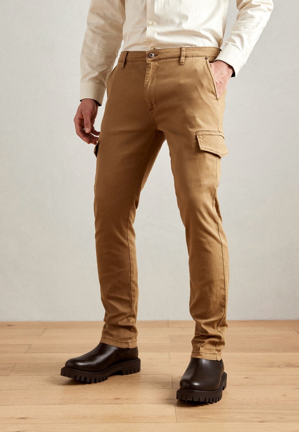 

Брюки-карго INDICODE JEANS, темно-коричневый