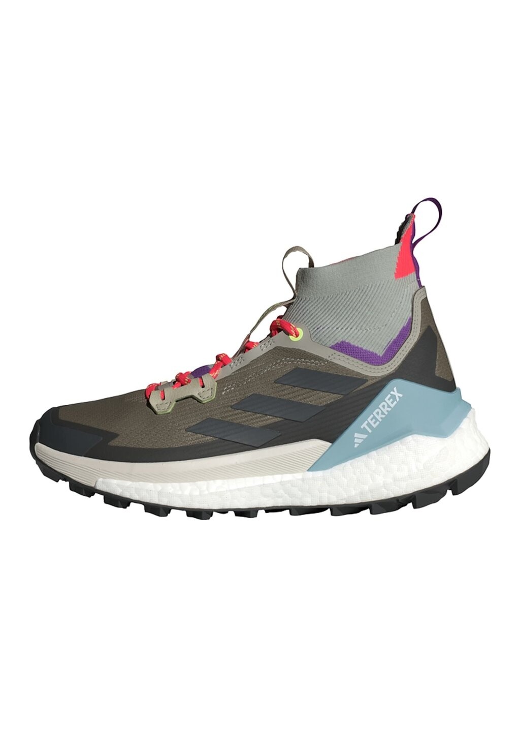 

Кроссовки FREE HIKER Adidas Terrex, цвет cargo/carbon/actve purple