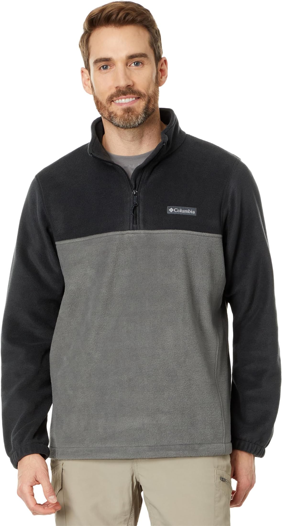 Куртка Steens Mountain Half Zip Columbia, цвет Black/Grill