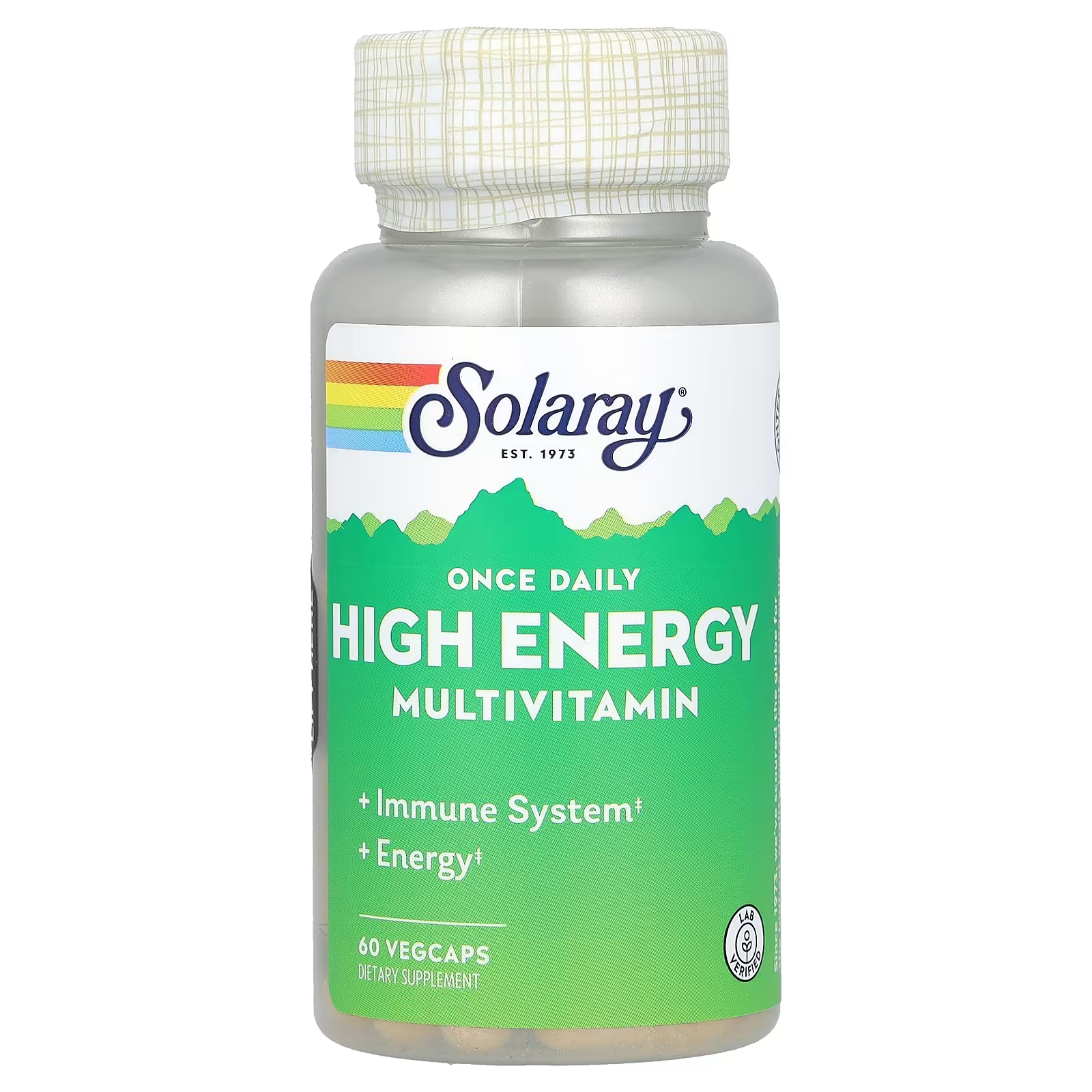 Solaray Высокоэнергетические мультивитамины один раз в день, 60 растительных капсул azo complete feminine balance daily probiotic 5 миллиардов 60 капсул один раз в день