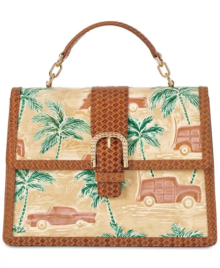 

Кожаная сумка-портфель Hallie Copa Cabana Brahmin, коричневый