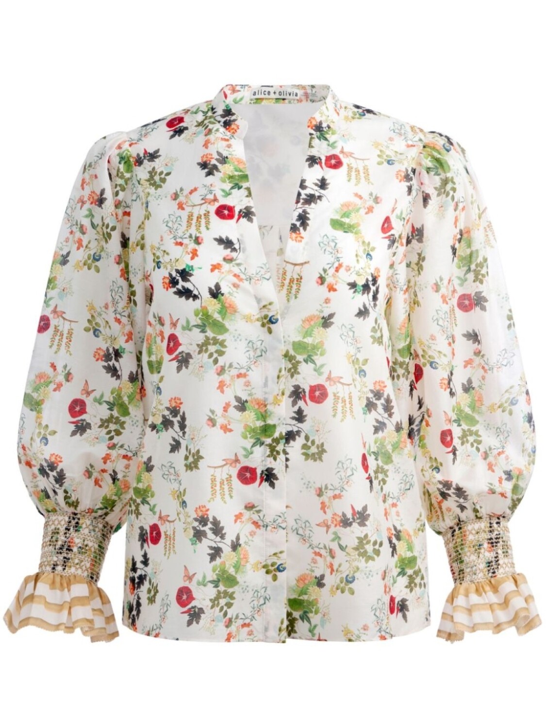 

Alice + olivia блузка с цветочным принтом Ilan, белый