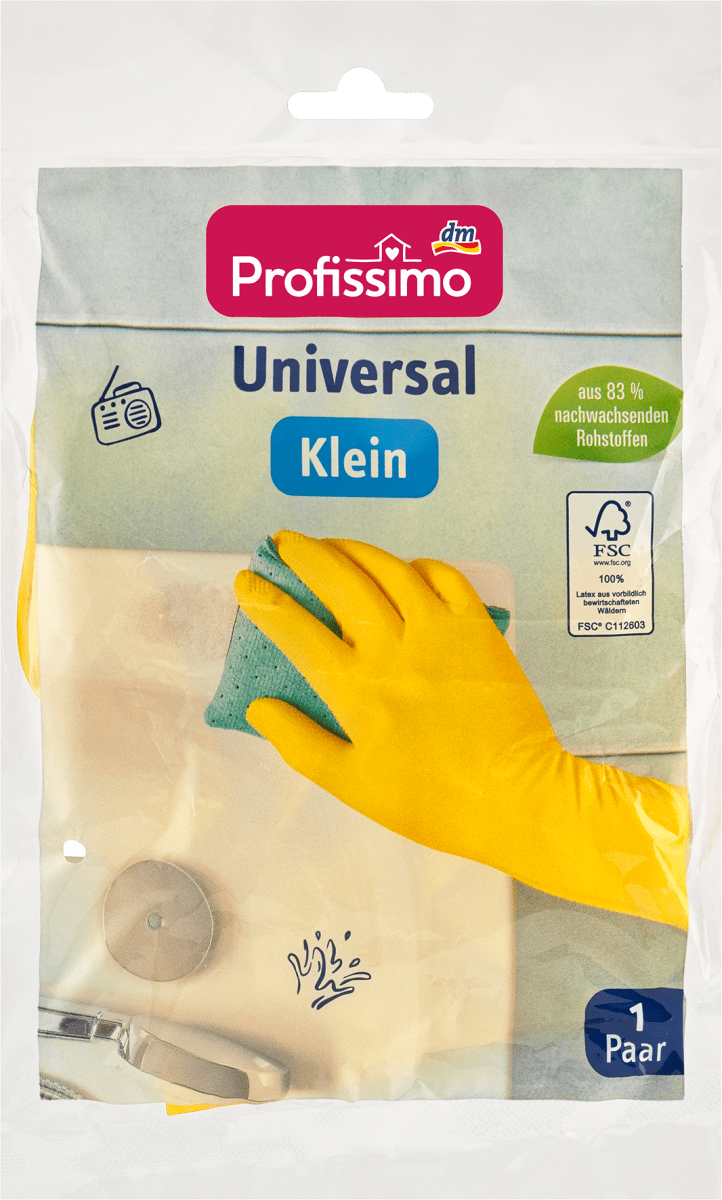 Перчатки хозяйственные универсальные маленькие (1 пара) 1 шт. Profissimo перчатки unitraum универсальные белые 8m 1 пара