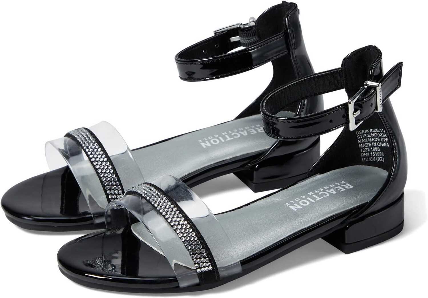 

Сандалии на плоской подошве Bella Rey Kenneth Cole Reaction, цвет Black Patent