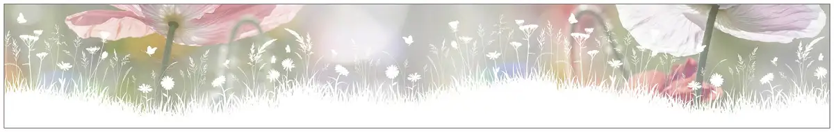 

Оконная пленка MySpotti "Look Living Meadow", полупрозрачная, гладкая, статически клейкая, 200 х 30 см, статически клейкая 30х200 см, белый