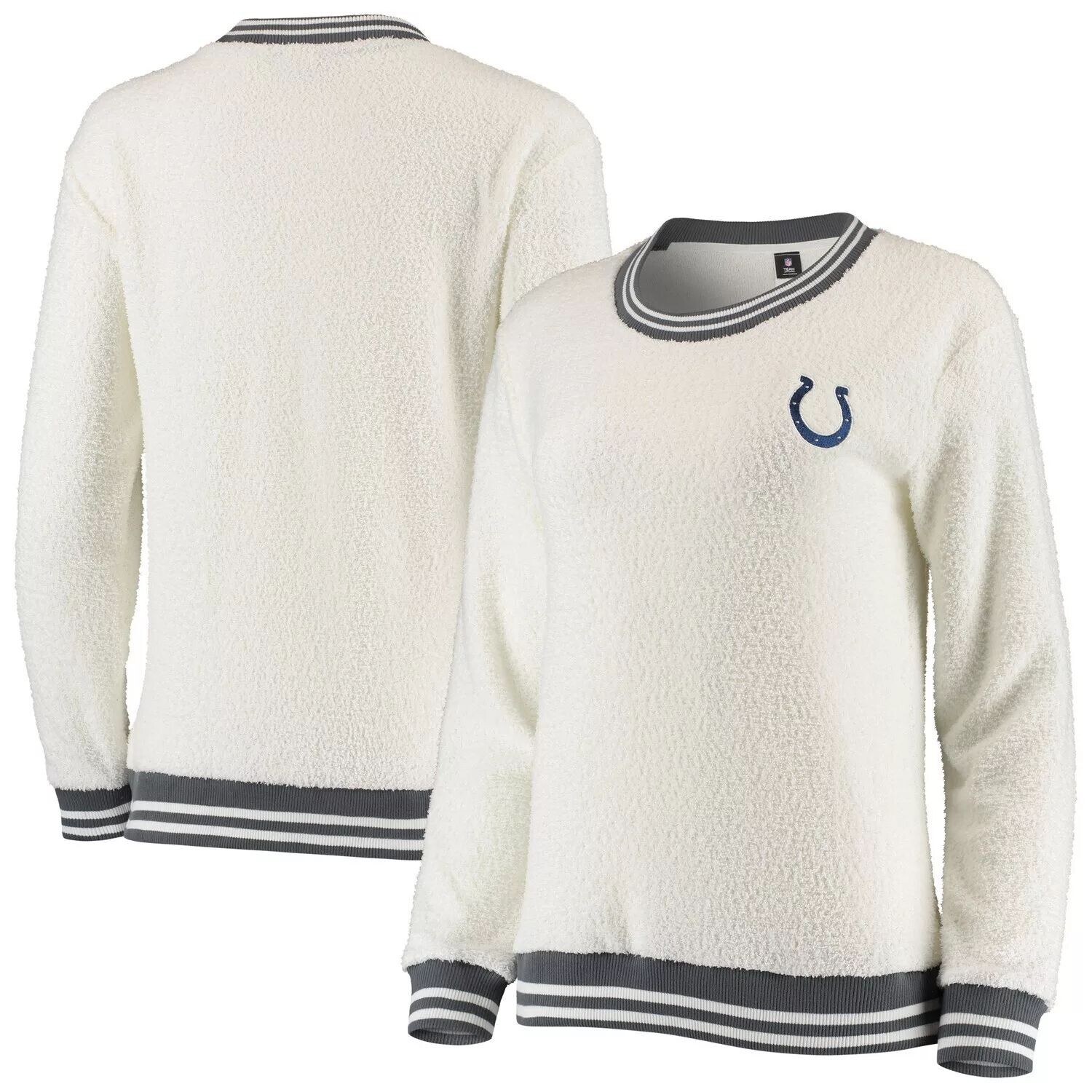 

Женский свитер Concepts Sport кремового/угольного цвета Indianapolis Colts Granite Knit пуловер, Бежевый