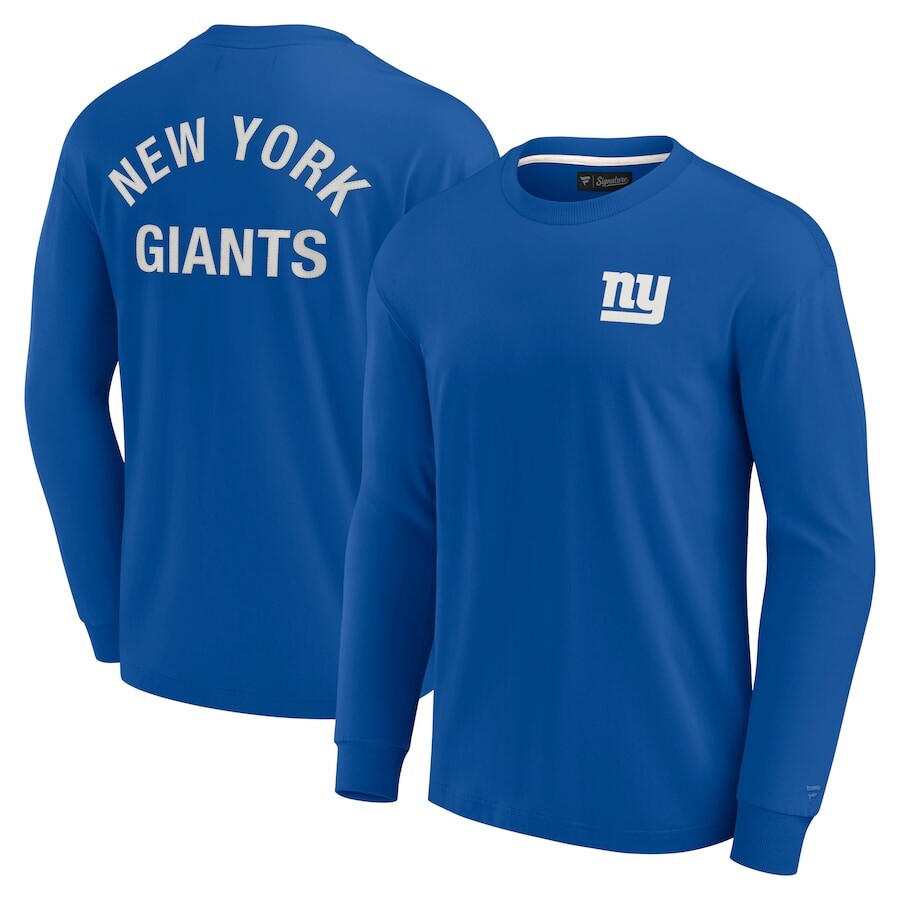 

Футболка с длинным рукавом Fanatics Signature New York Giants, роял