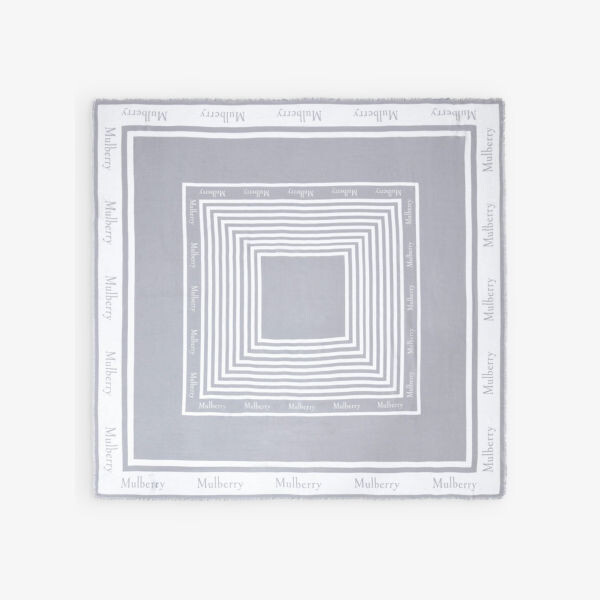 

Шарф Square 140 из модала и кашемира Mulberry, белый
