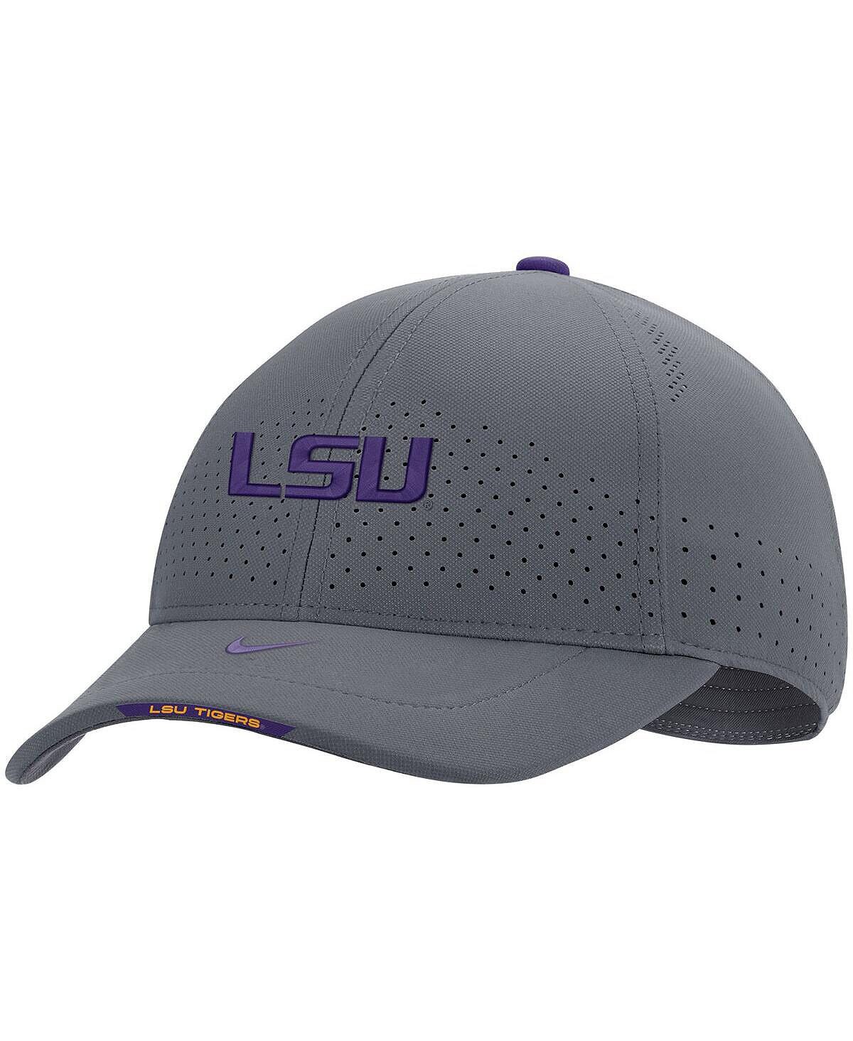 

Мужская серая кепка LSU Tigers 2021 Sideline Classic99 Performance Flex. Nike