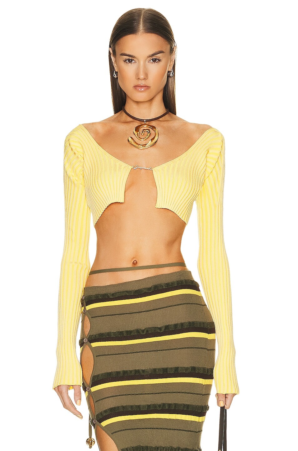 

Свитер Jacquemus La Mailed Pralu, цвет Light Yellow