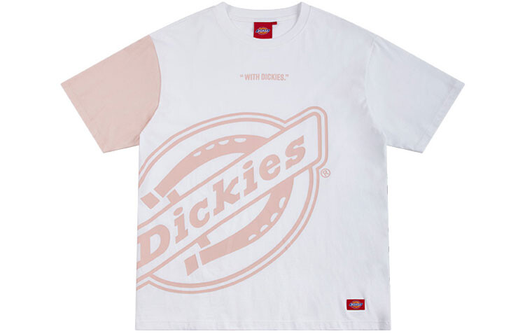 

Dickies SS21 Футболка с коротким рукавом с логотипом Белый/Розовый