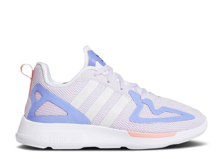 

Кроссовки Adidas ZX 2K FLUX LITTLE KID 'WHITE PURPLE TINT', фиолетовый
