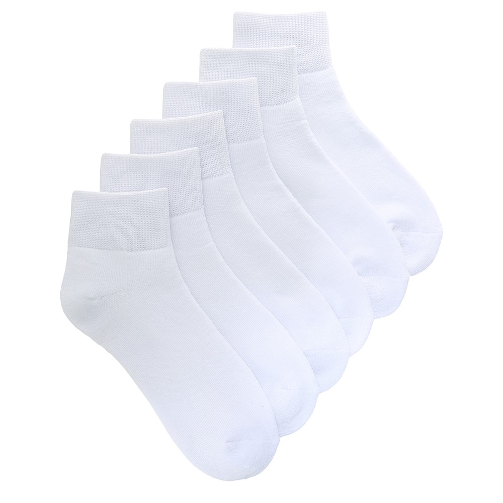 Набор из 6 носков средней производительности до щиколотки Sof Sole, белый