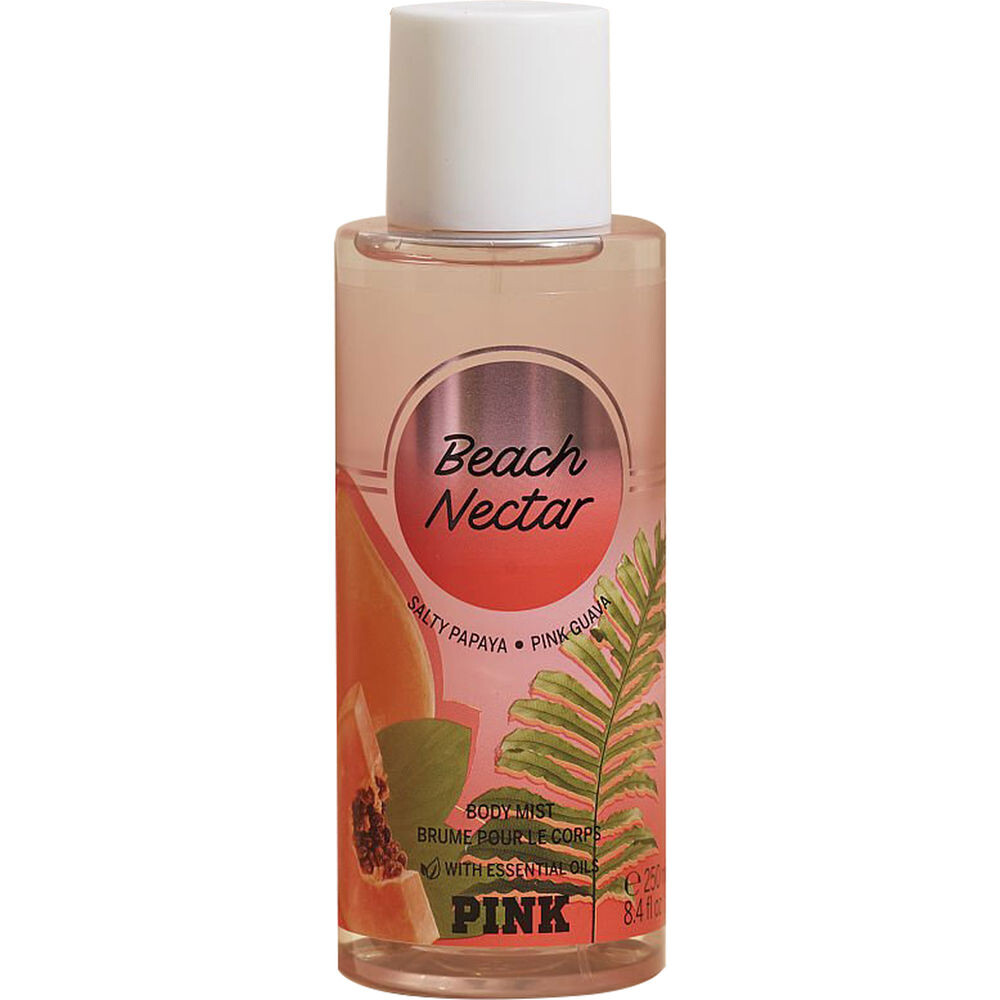 Духи Victoria’s secret beach nectar fragrance body mist Victoria's secret, 250 мл арома свеча пион аромат пина колада подарок на 8 марта 14 февраля свеча розовый цвет