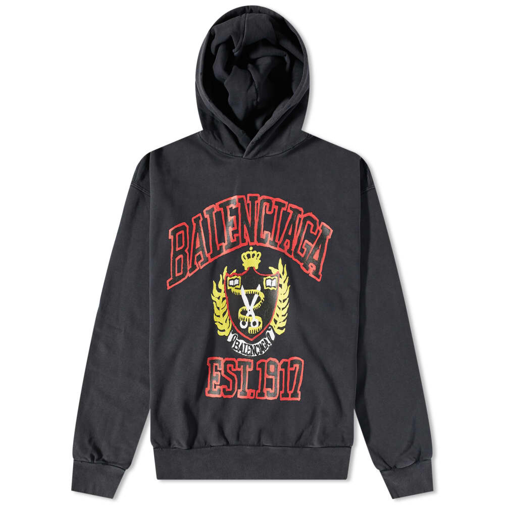 

Худи Balenciaga College Popover, черный