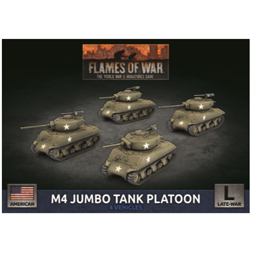 Фигурки Flames Of War: M4 Jumbo Platoon (X4 Plastic)