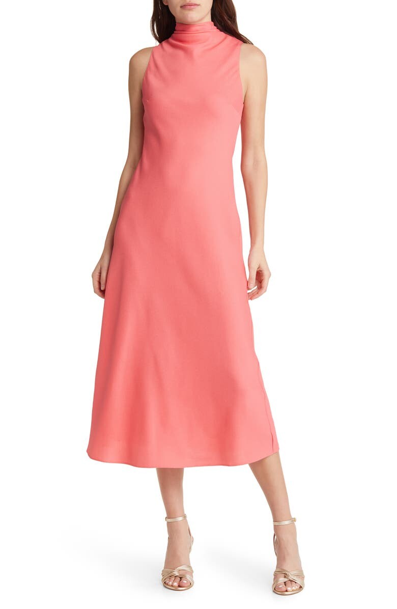 

Платье миди с высоким воротником-хомутом Eleanar TED BAKER LONDON