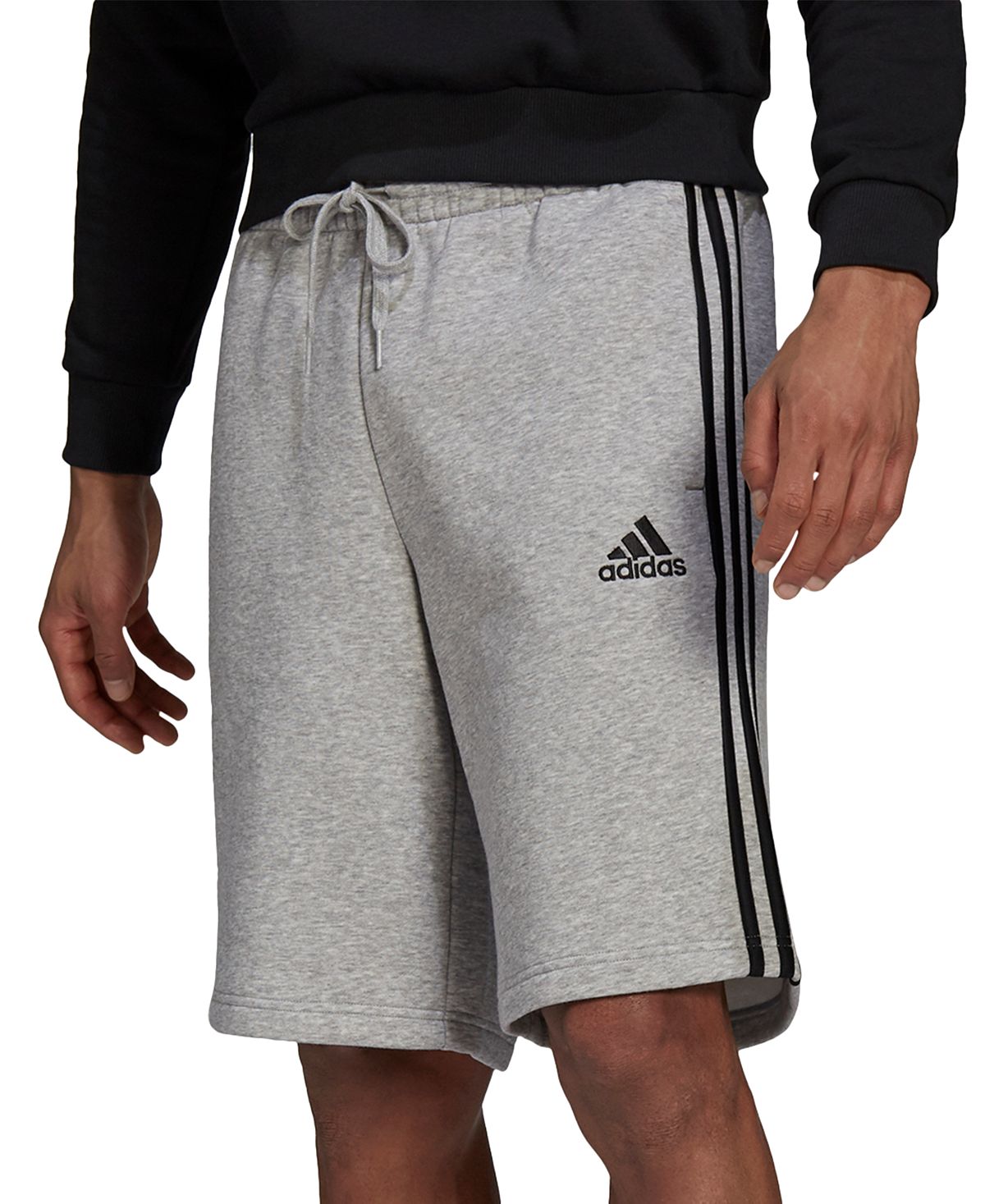 

Мужские флисовые шорты с тремя полосками шириной 10 дюймов adidas