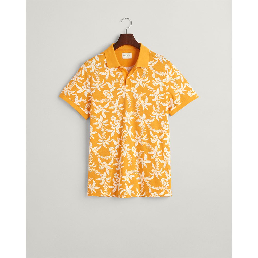 

Поло Gant Palm Lei Print, желтый