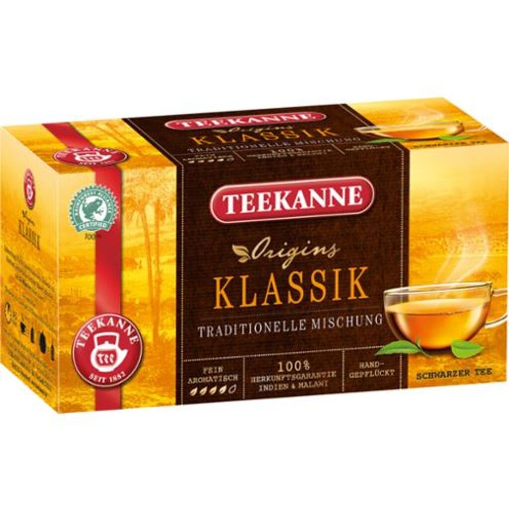 

Чайник Origins Classic Черный чай крепкий ароматный 35г Teekanne