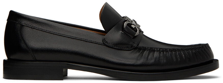 

Черные лоферы Gancini Ferragamo