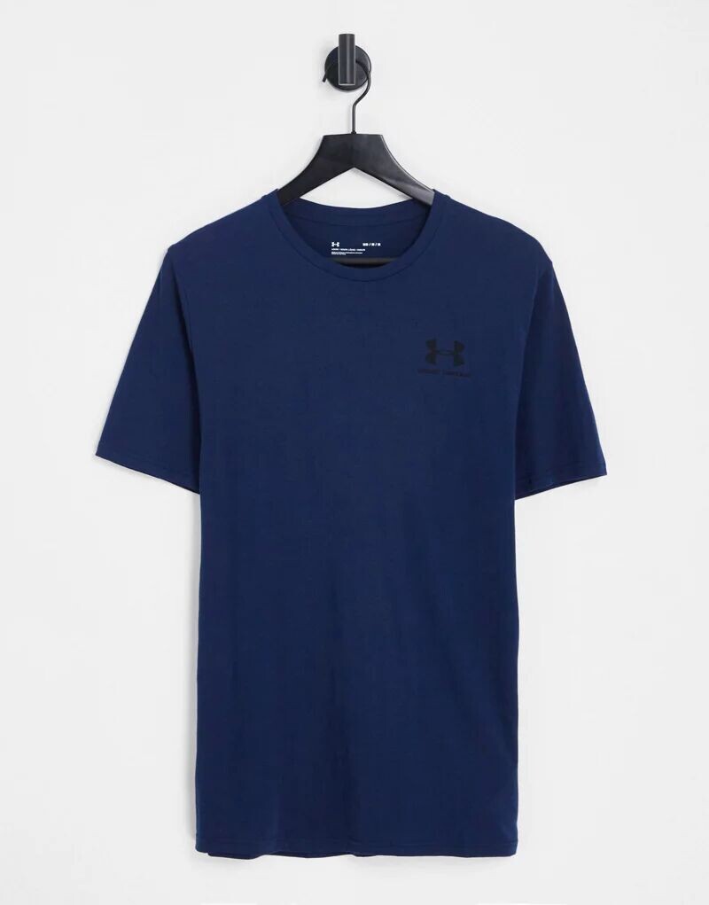 

Темно-синяя футболка с логотипом Under Armour