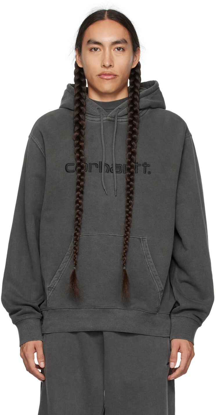 

Черная толстовка с капюшоном Duster Carhartt Work In Progress, Черный