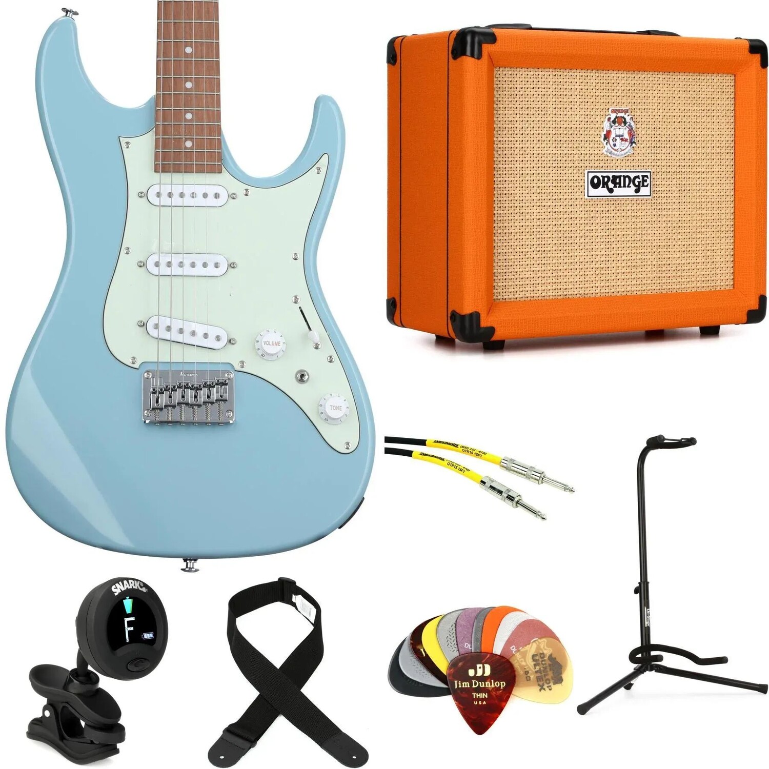 

Электрогитара Ibanez AZES31 и комплект Orange Crush на 20 усилителей — Purist Blue