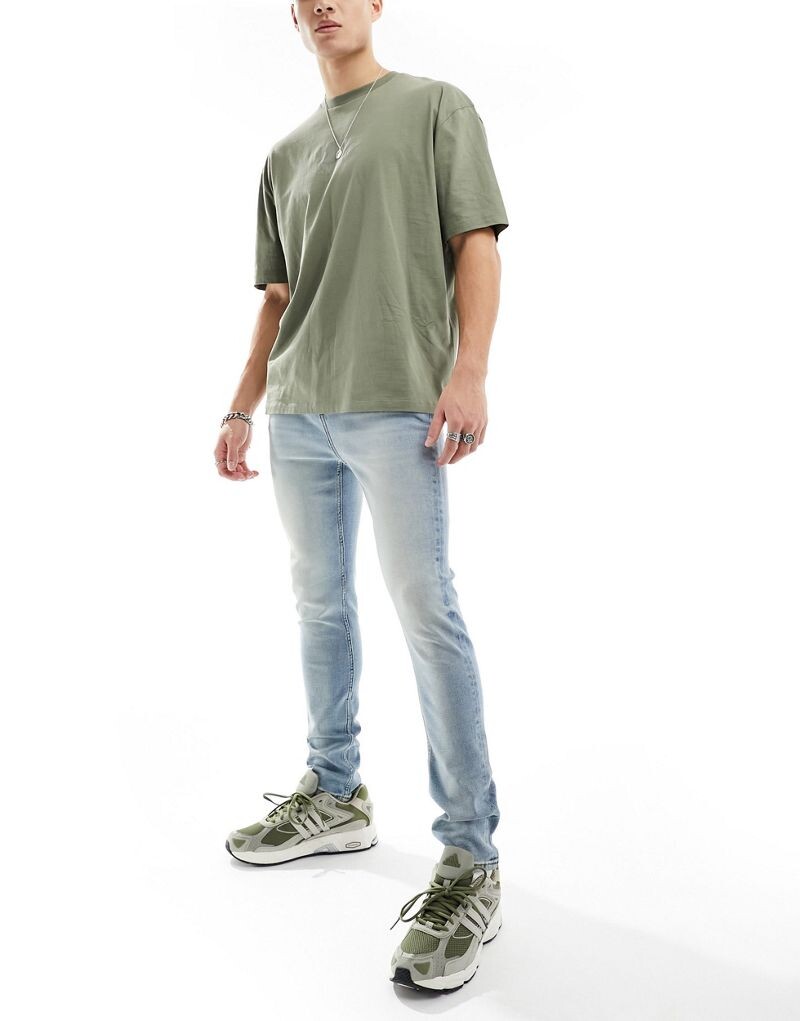 

Голубые джинсы скинни ASOS DESIGN