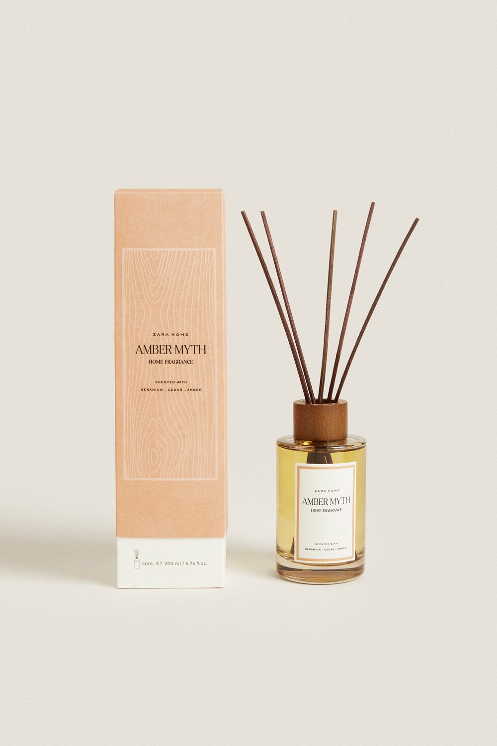 

(200 мл) amber myth reed diffuser Zara, оранжевый