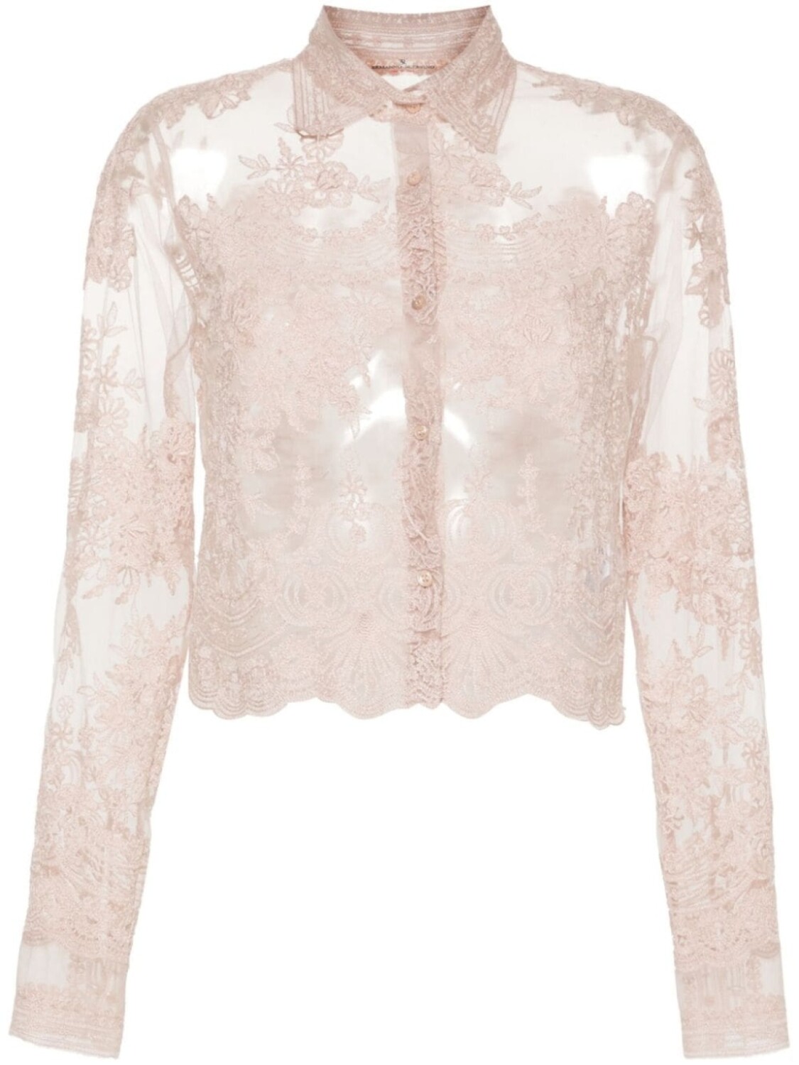 

Ermanno Scervino кружевная рубашка, розовый