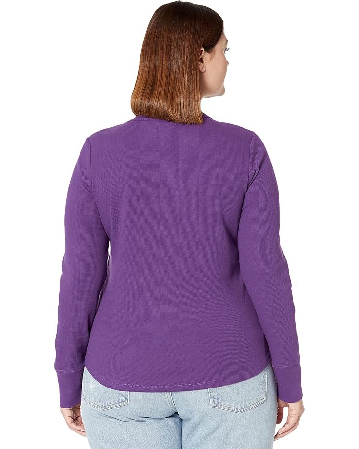 

Топ U.S. POLO ASSN. Long Sleeve Thermal Henley Top, цвет Kingston Purple