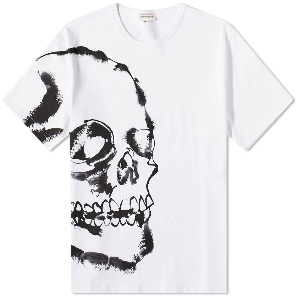 

Футболка Alexander McQueen с крупным черепом, белый/черный