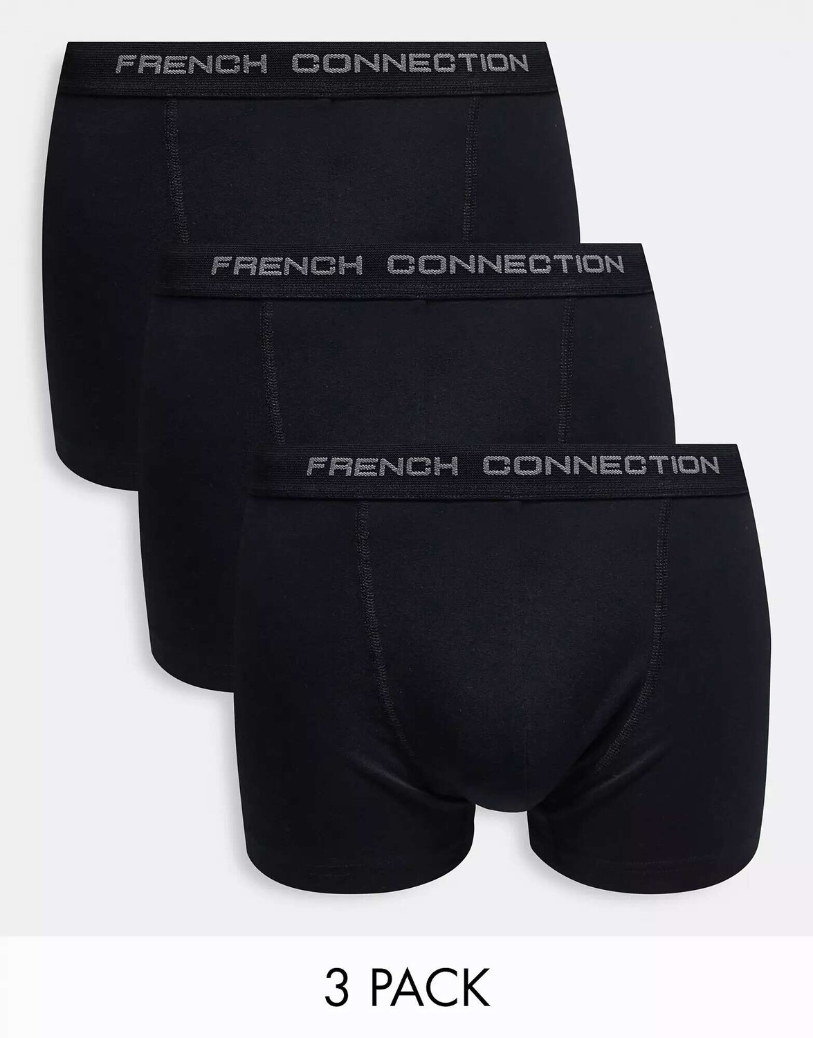 

Три пары боксеров French Connection черного цвета
