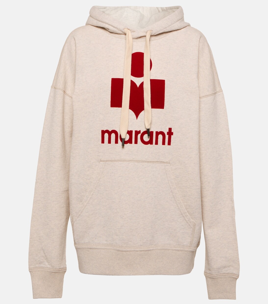 

Худи Mansel из смесового хлопка с логотипом MARANT ETOILE, белый