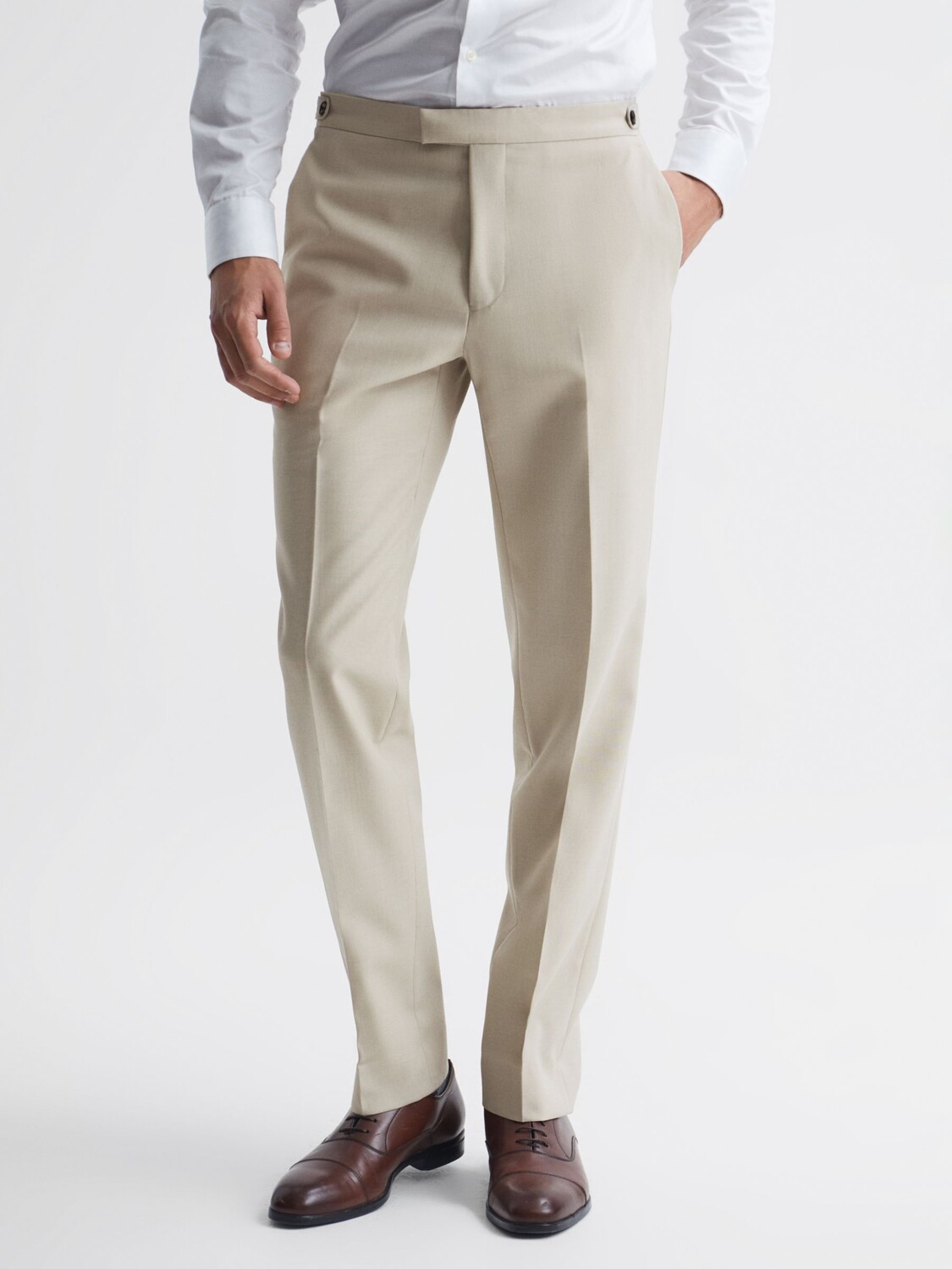 

Шерстяные брюки Reiss Fine Modern Fit