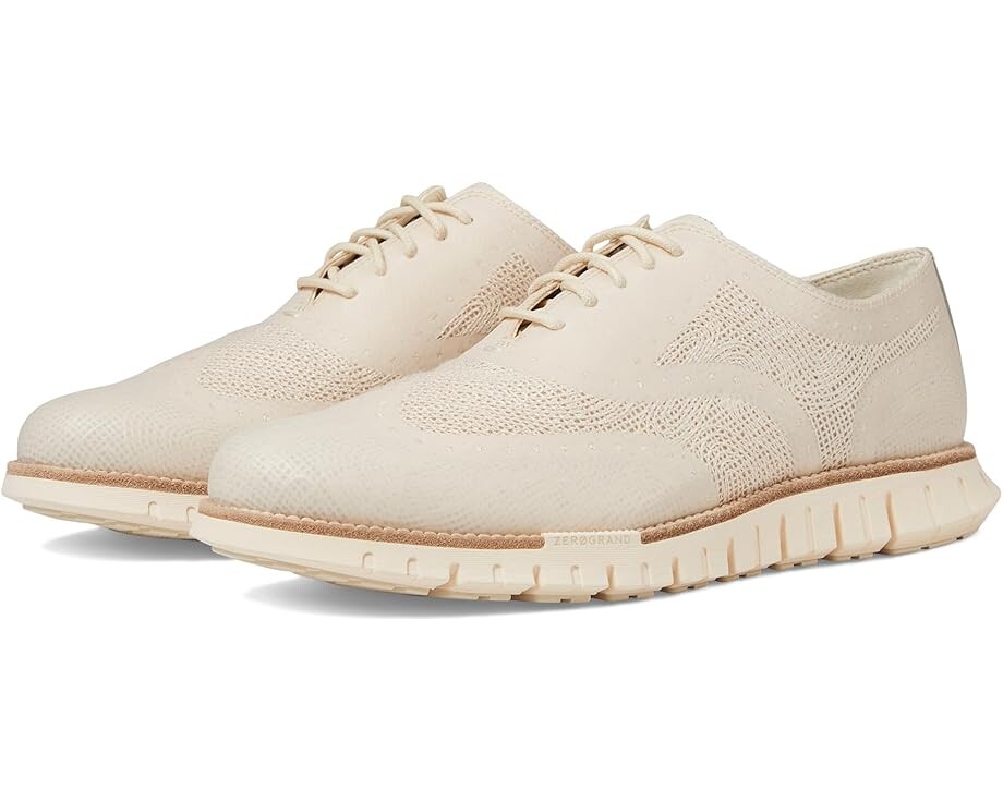 

Кроссовки Cole Haan Zerogrand Remastered Remaster Embrostitch Wingtip, цвет Whitecap Gray/Ivory