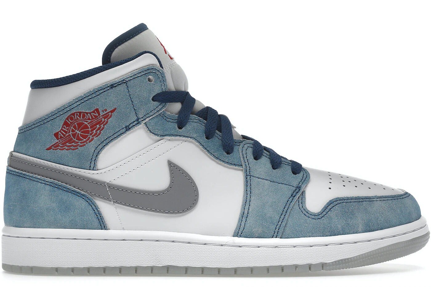 

Кроссовки Nike Air Jordan 1 Mid French Blue Fire Red