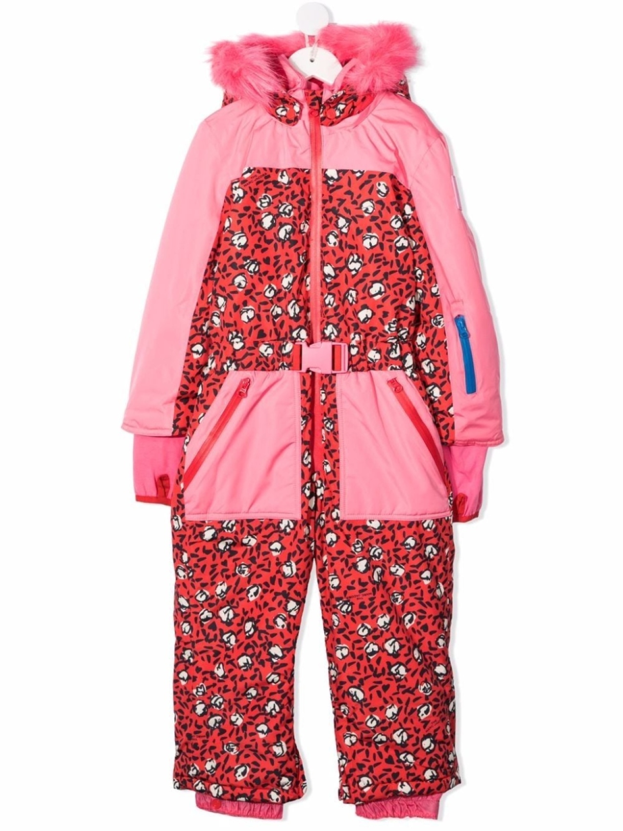 

Marc Jacobs Kids дутый комбинезон с капюшоном, красный