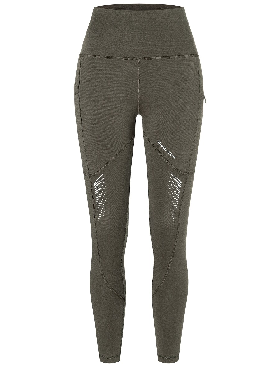

Леггинсы super.natural Funktionelle Running Tights mit Reflektoren, зеленый