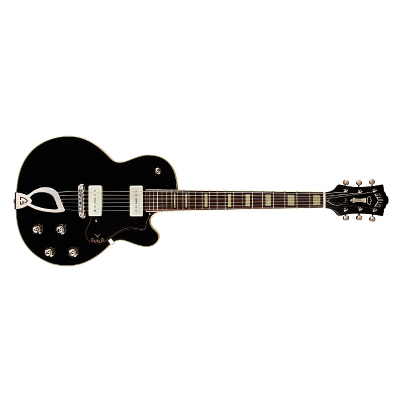 цена Электрогитара Guild Limited Edition M-75 Aristocrat Hollowbody Guitar, Franz P90 Pickups, Black Gloss