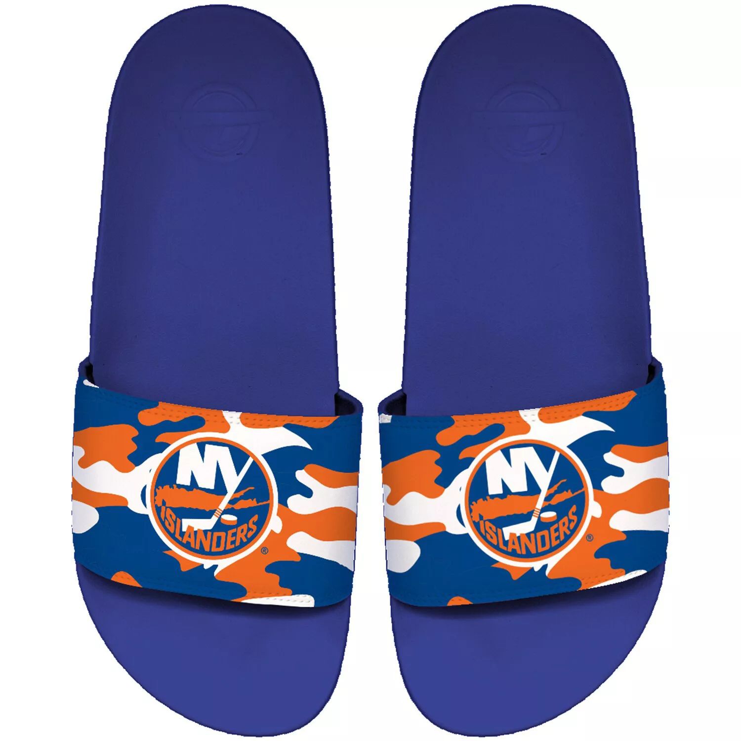 

Мужские шлепанцы ISlide New York Islanders с камуфляжным принтом