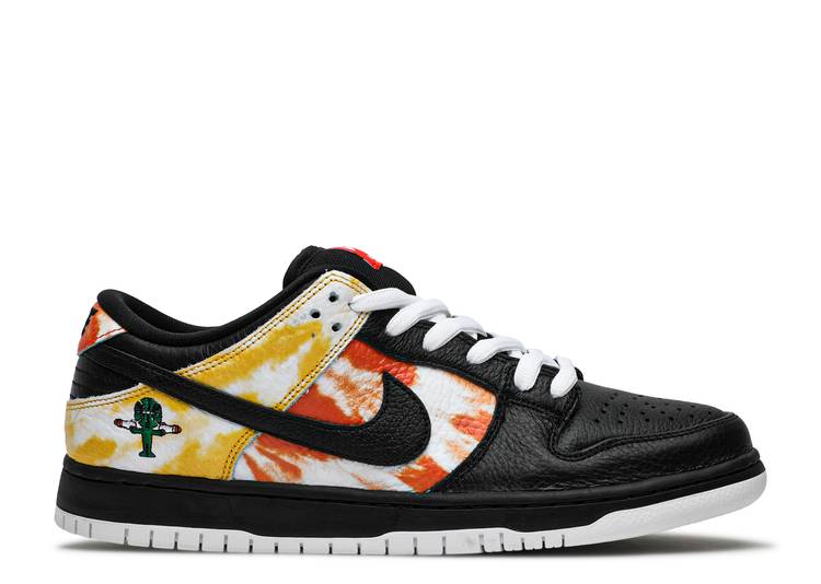 

Кроссовки Nike DUNK SB LOW 'TIE-DYE RAYGUN - BLACK', черный, Черный;серый